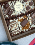 Postal Father's Day Brownie Box - Delivered to your door.