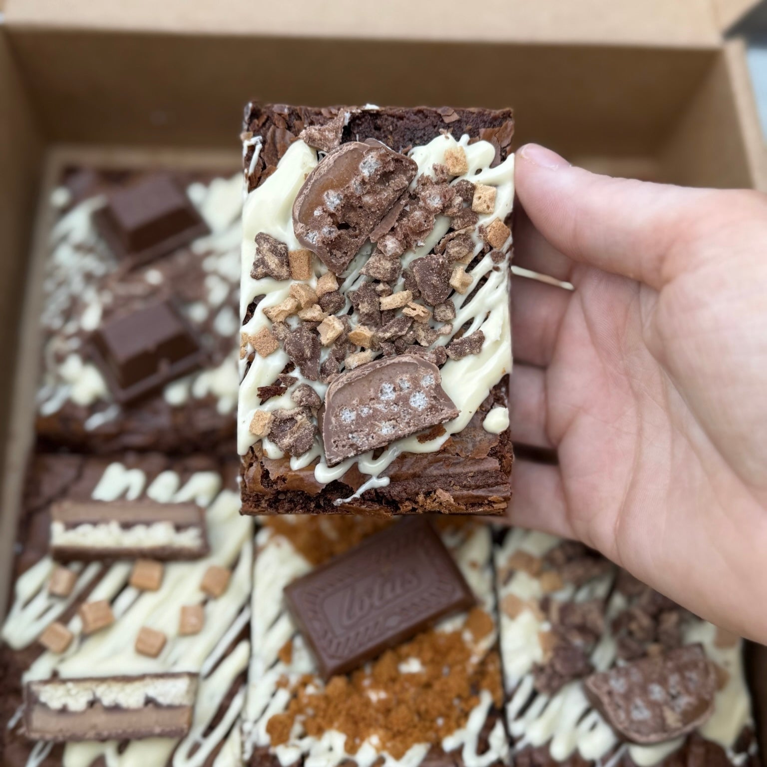 Postal Father's Day Brownie Box - Delivered to your door.