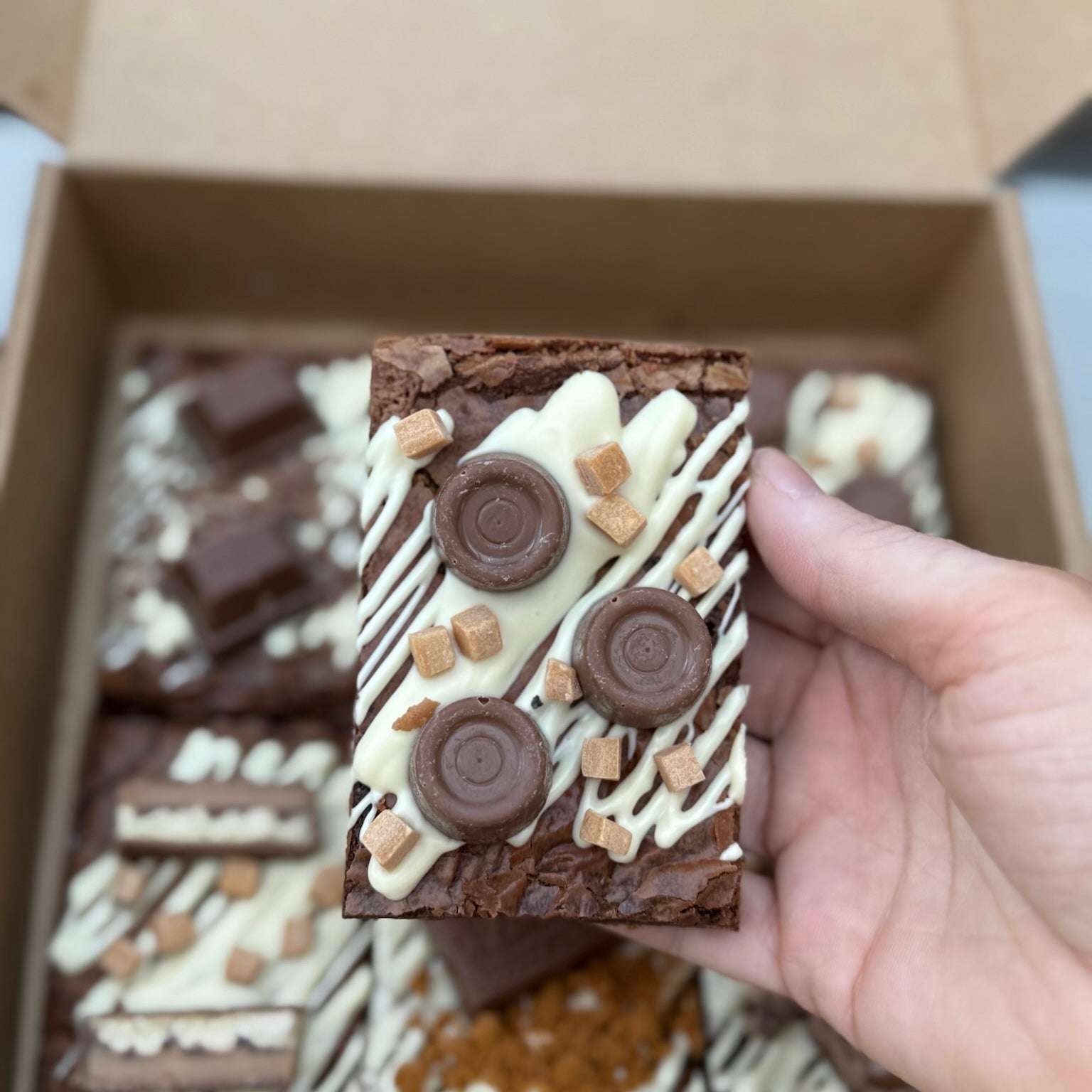 Postal Father's Day Brownie Box - Delivered to your door.