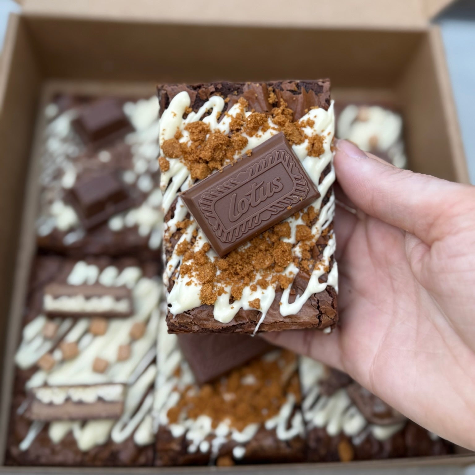 Postal Father's Day Brownie Box - Delivered to your door.