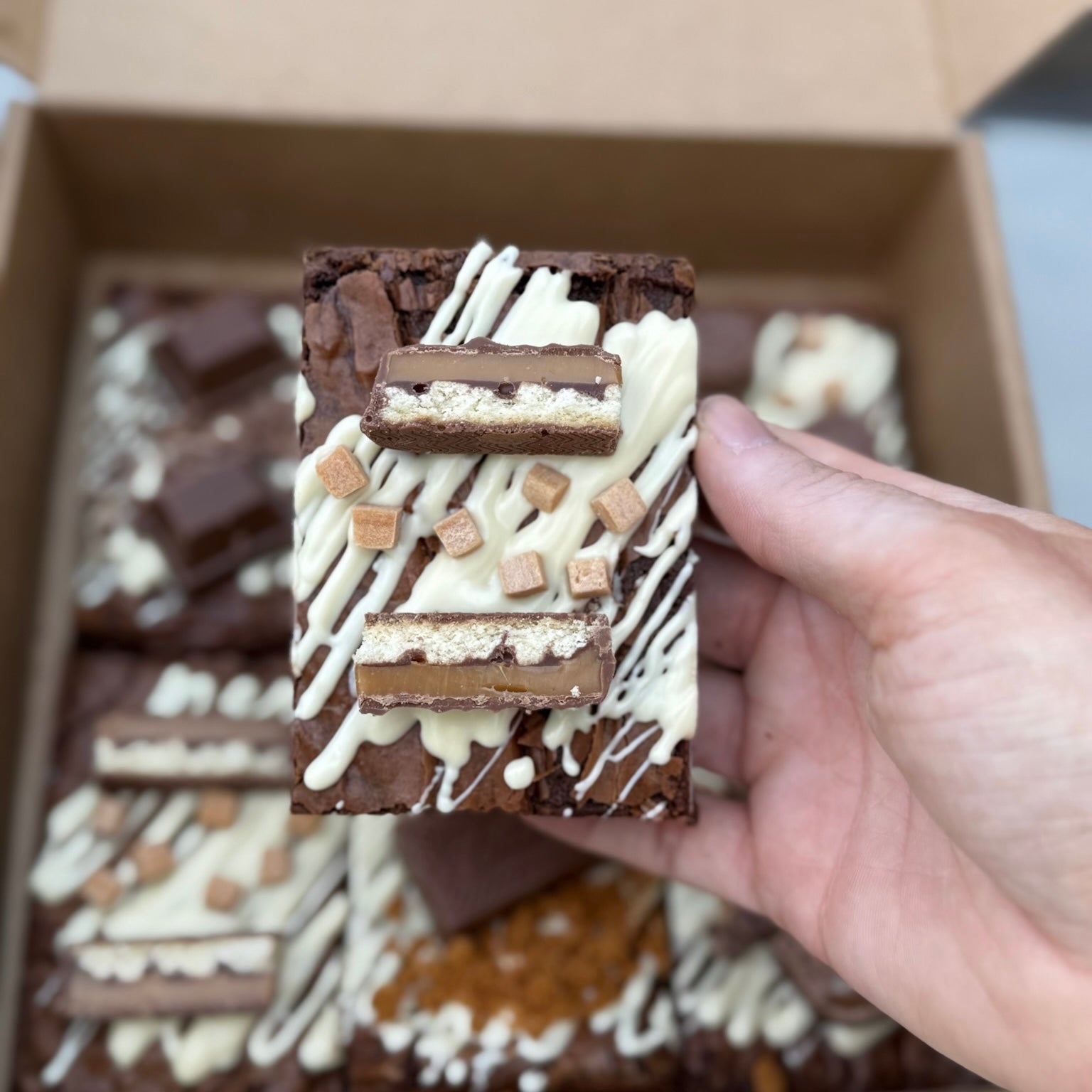 Postal Father's Day Brownie Box - Delivered to your door.