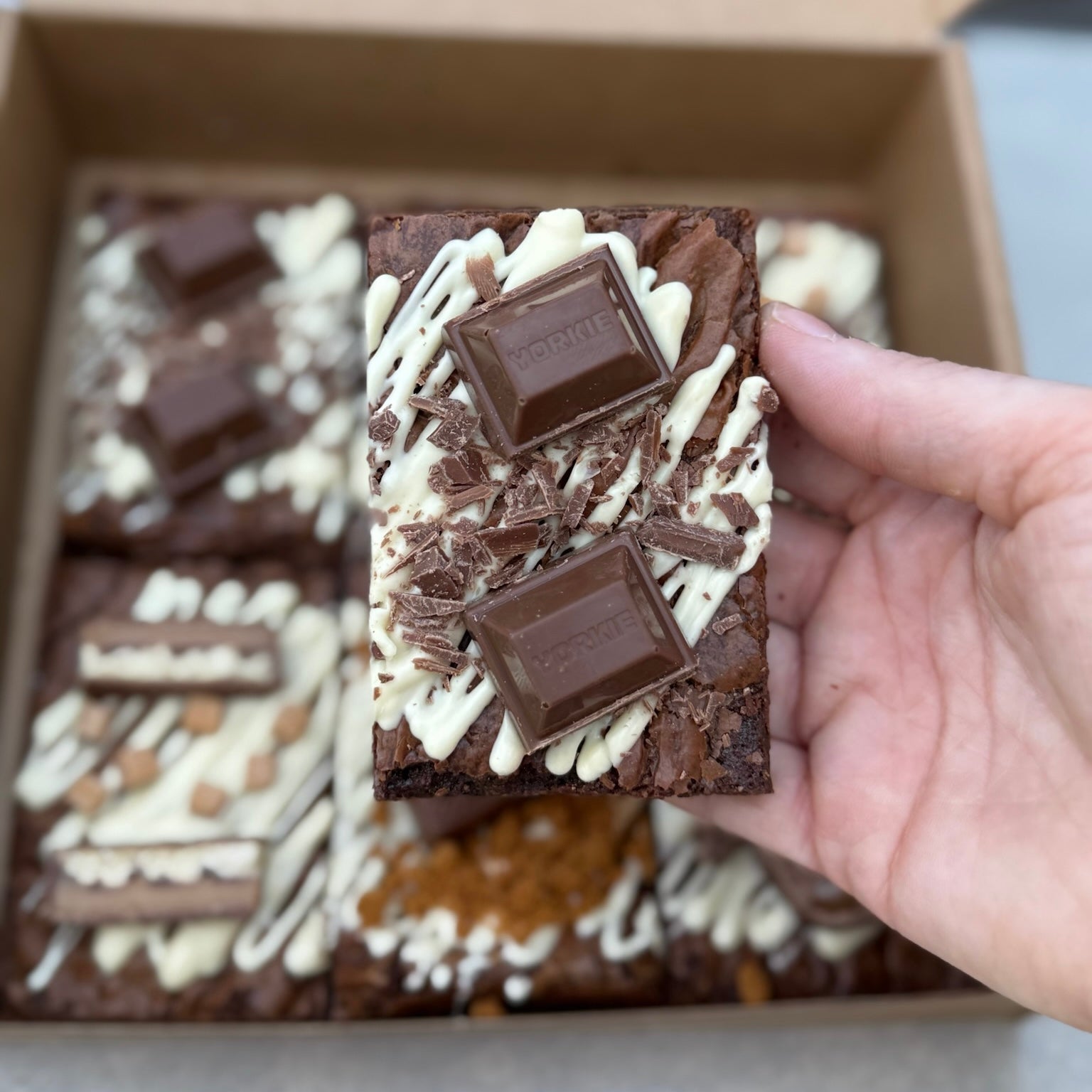 Postal Father's Day Brownie Box - Delivered to your door.
