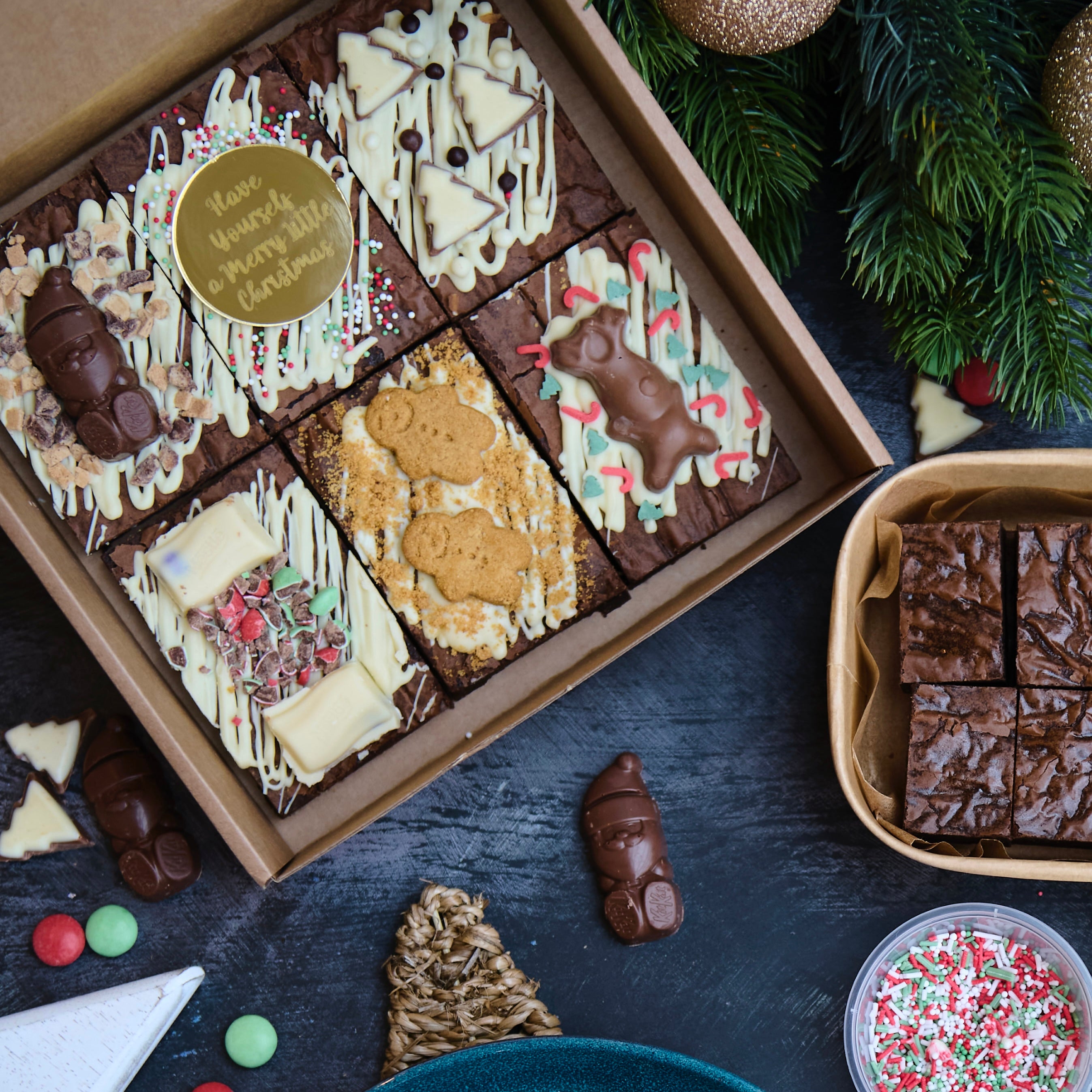 Christmas Postal Brownies Delivered to your door.