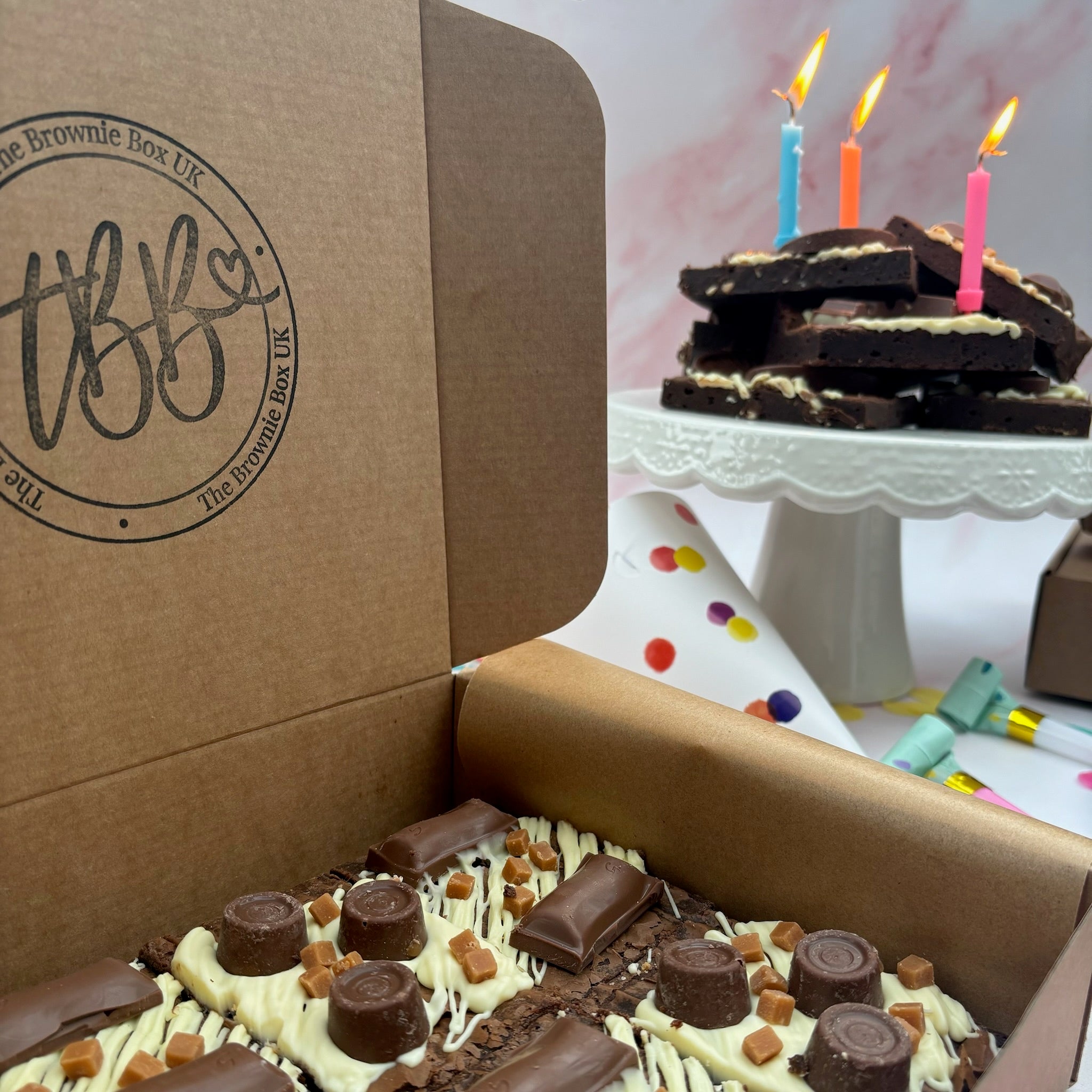 Caramel Lovers Birthday Brownie Box
