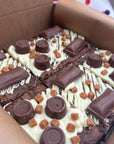 The Brownie Box Uk Postal brownies delivered nationwide. Caramel and rolo lover birthday brownie box of 6.